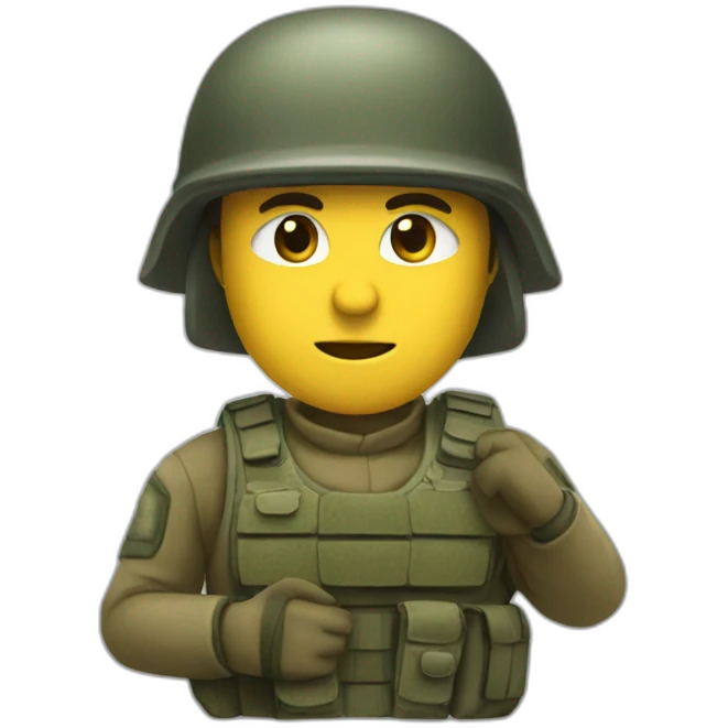 Soldat pose emoji