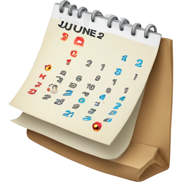 calendar june 2nd emoji