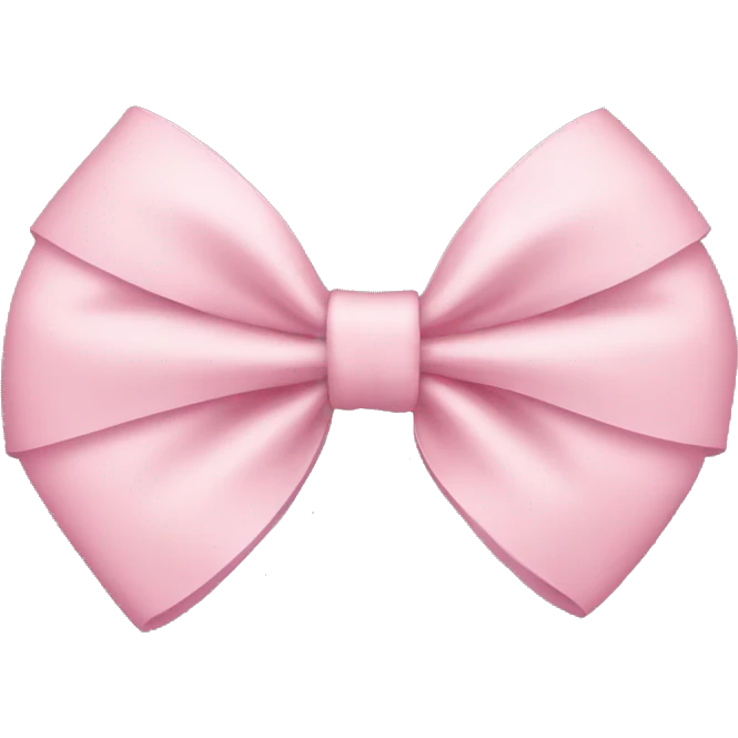 light pink bow emoji