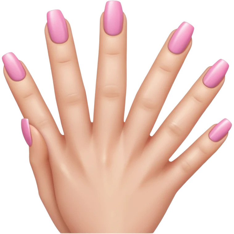 Soft pink nails emoji