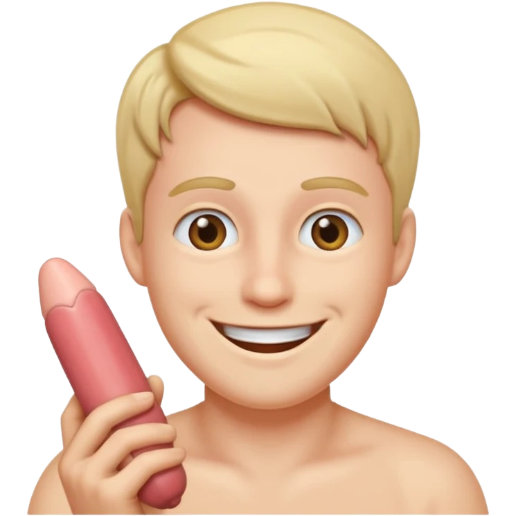 playing with penis emoji