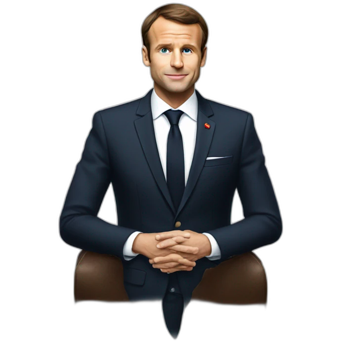 Macron - communiant emoji
