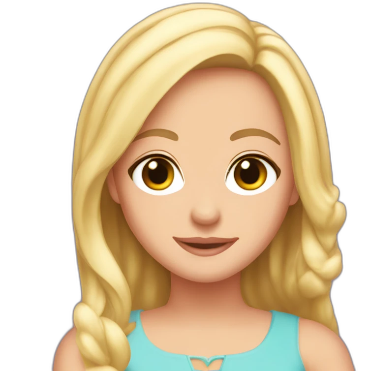 Regina george de cabelo marrom emoji