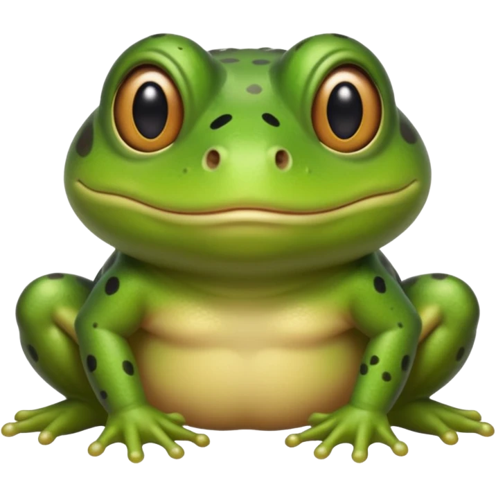 A bullfrog with my face on place of the bullfrog face to combine into a cartoon version of myself as a bullfrog  emoji