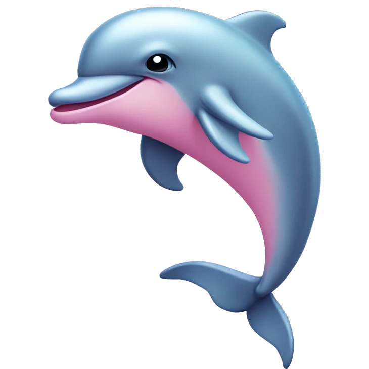 Pastel-pink-colors-dolphin emoji