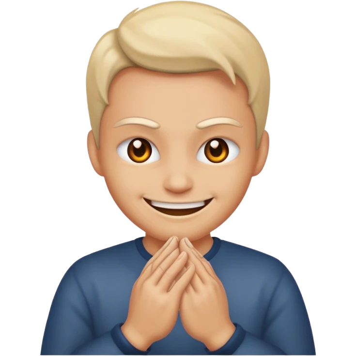 Evil smile rubbing hands together emoji