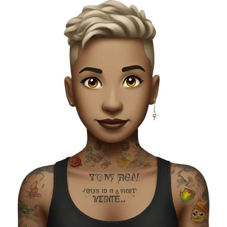 A motivational tatouage emoji