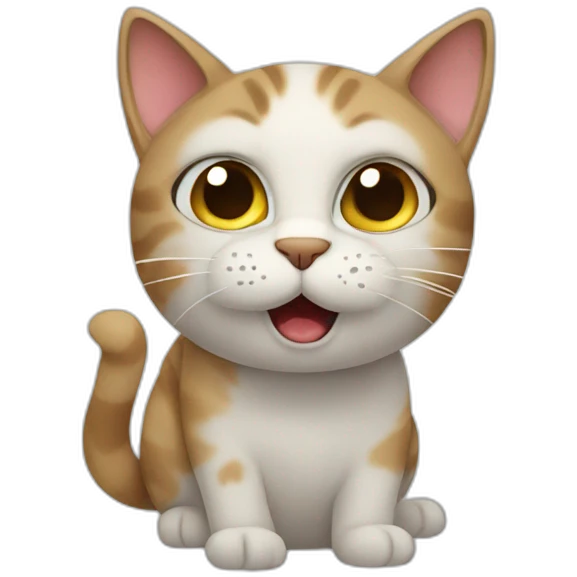 cat saying no emoji