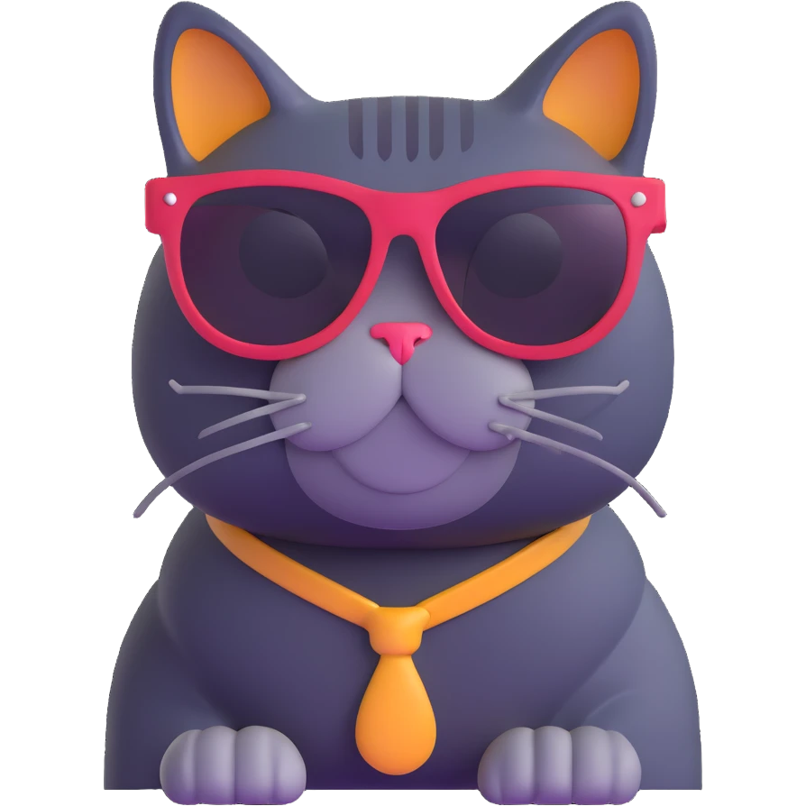 cat wearing sunglasses emoji