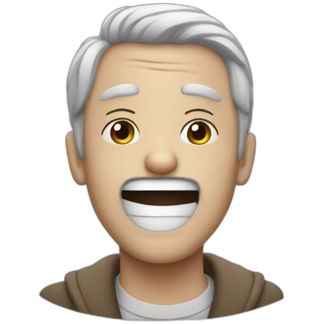 un homme pleure de rire emoji