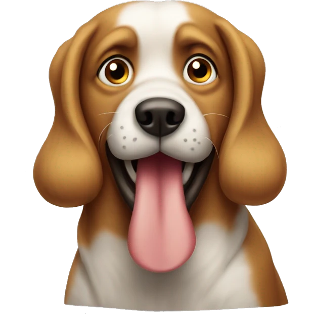 Stupid dog emoji