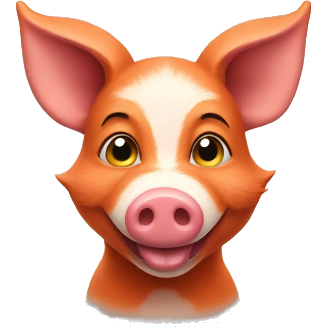 Foxy pig emoji