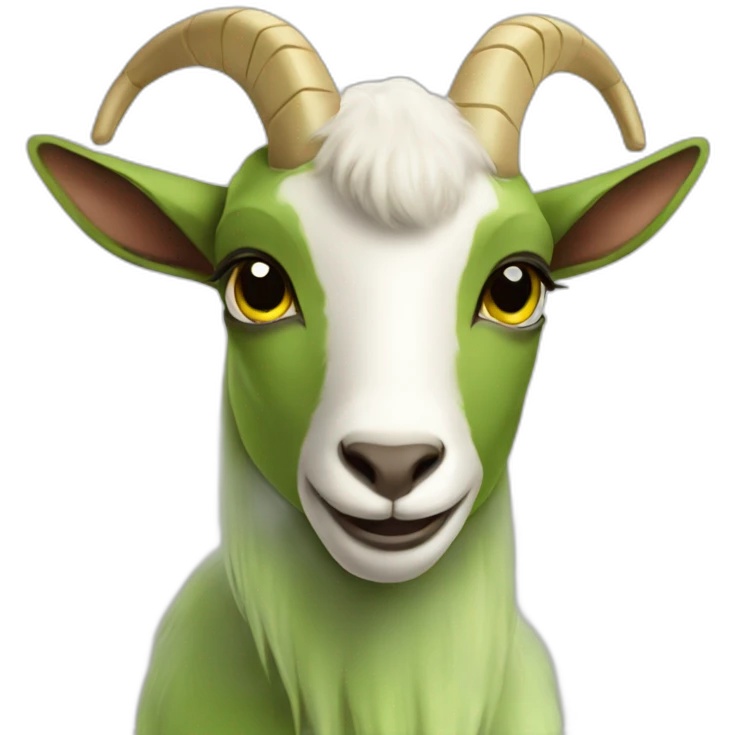 Pistachio goat emoji