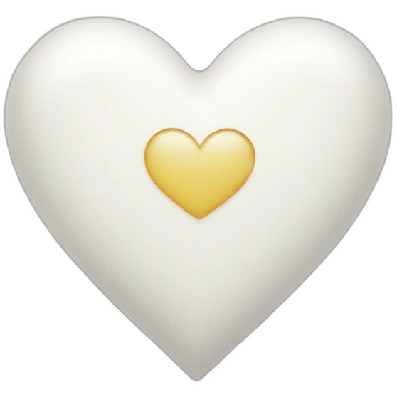 White heart with stars emoji