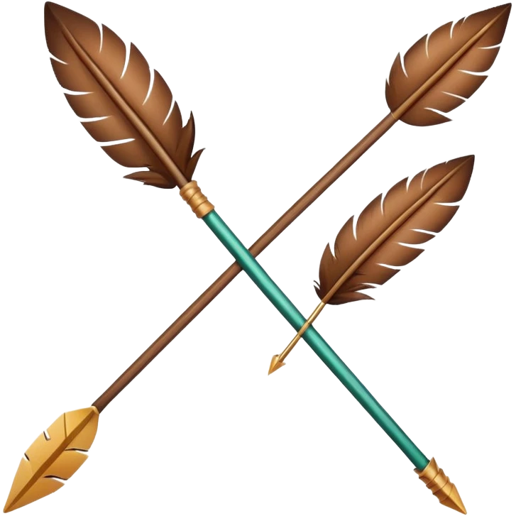a simple arrow with cute eyes emoji