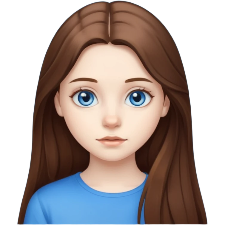 An bloude girl teen-adoult very  long hair emoji