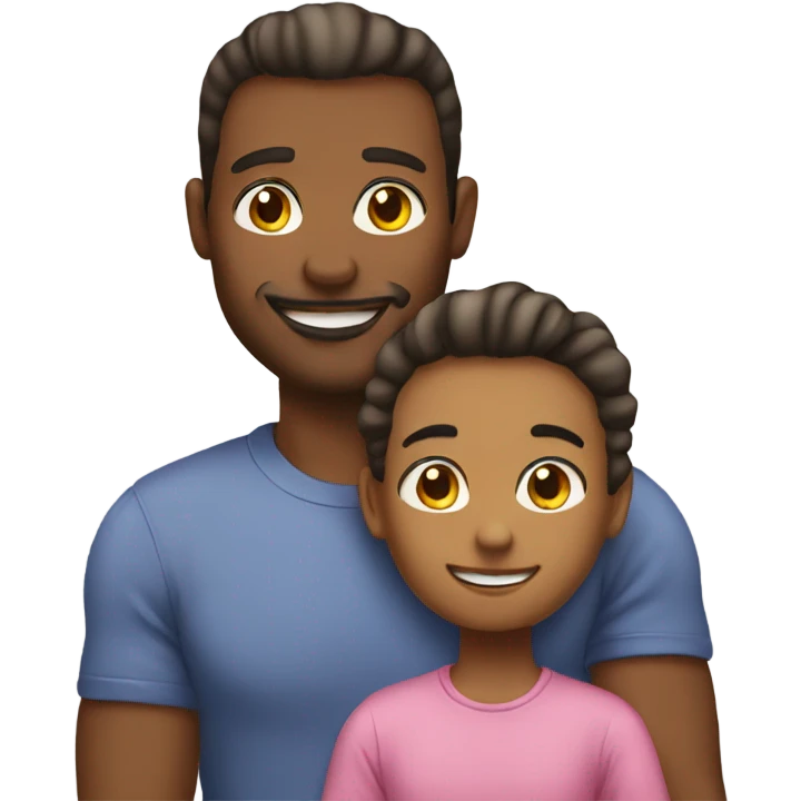 Gay dads with daughter  emoji