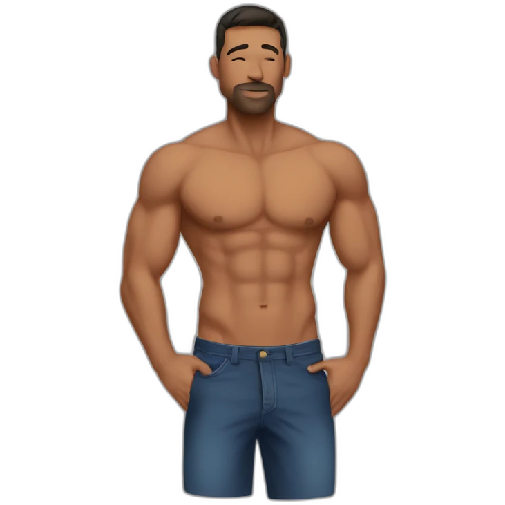 fit men kissing emoji