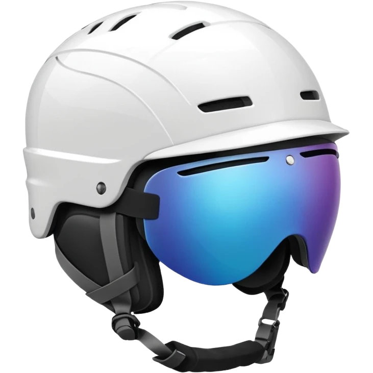 ski helmet without goggles emoji
