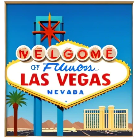 las vegas, no frame emoji