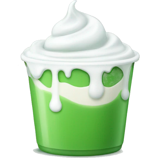 green yogurt emoji
