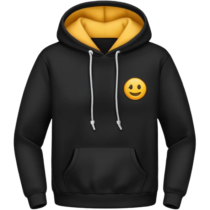 black hoodie emoji