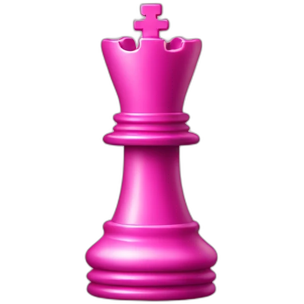 Pink chess piece emoji