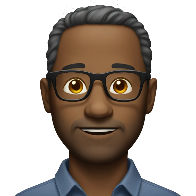 40 year old man with glasses emoji