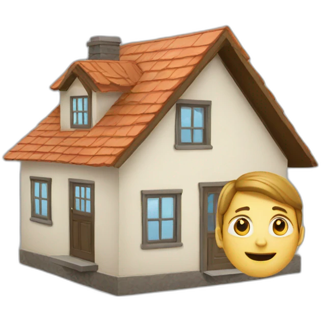 house with person emoji