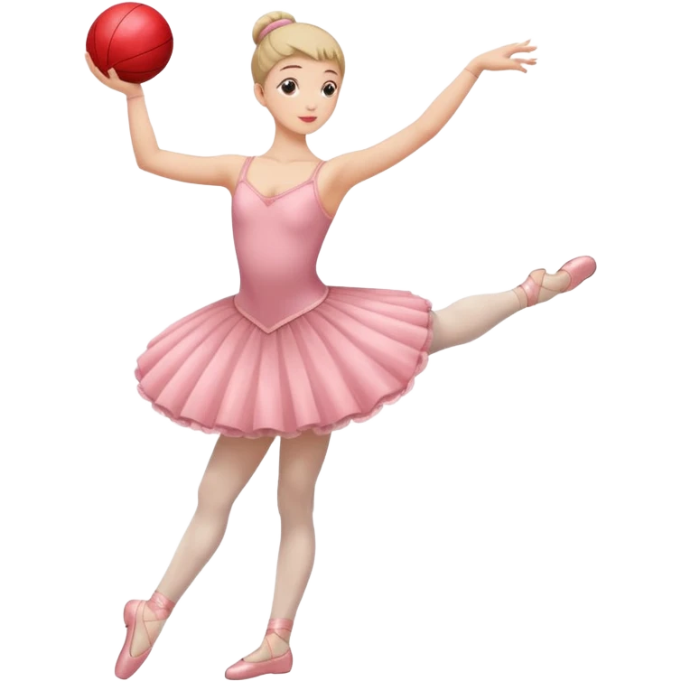 full body balet holding ball emoji