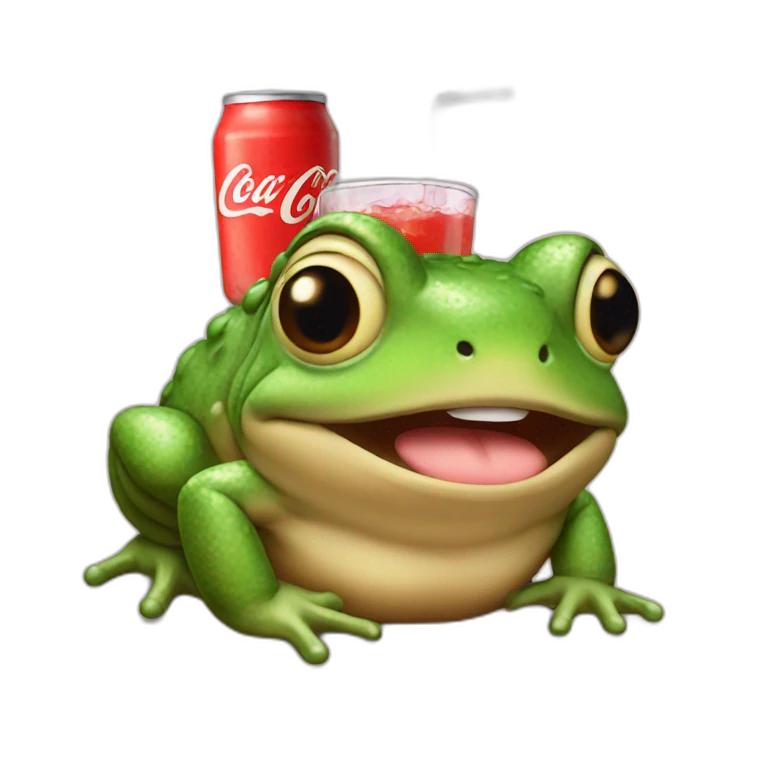 Toad drink coca emoji
