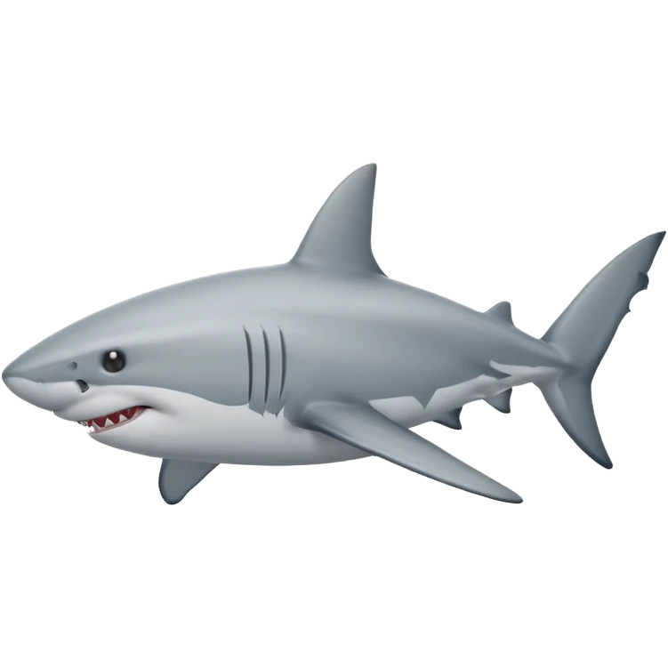 White shark svg emoji
