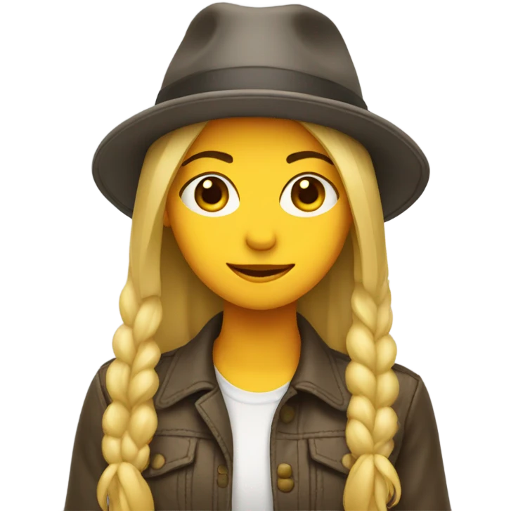 Girl with a hat emoji