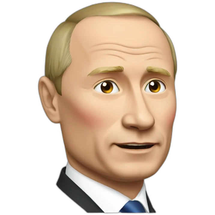 Putin and red button emoji