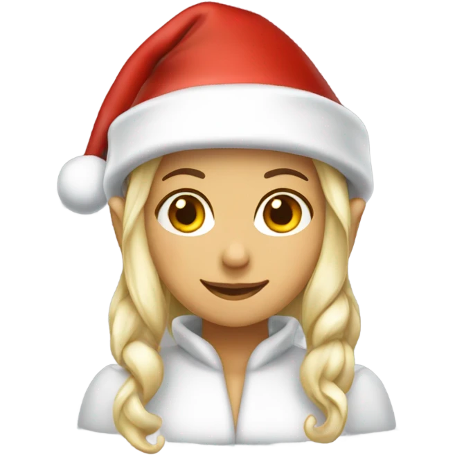 elf female santa hat emoji