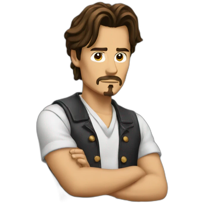 JOHNNY DEEP THINKING emoji