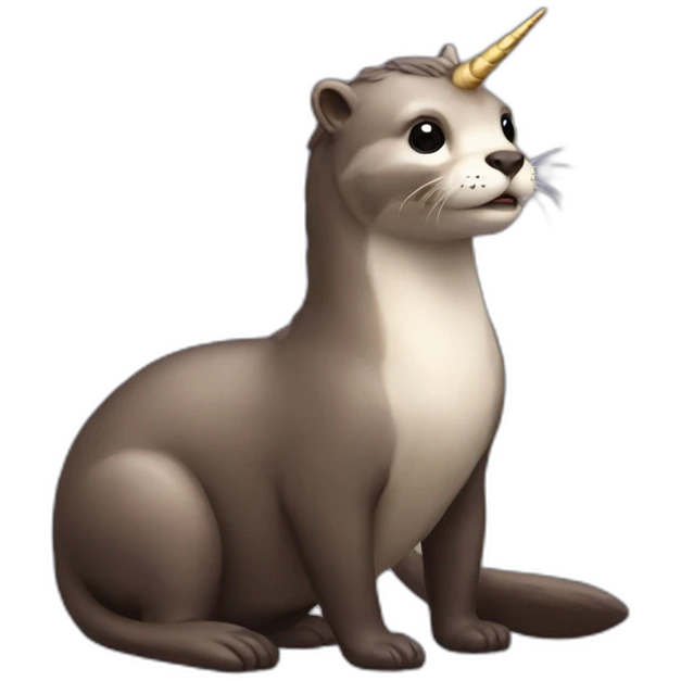 Otter unicorn emoji