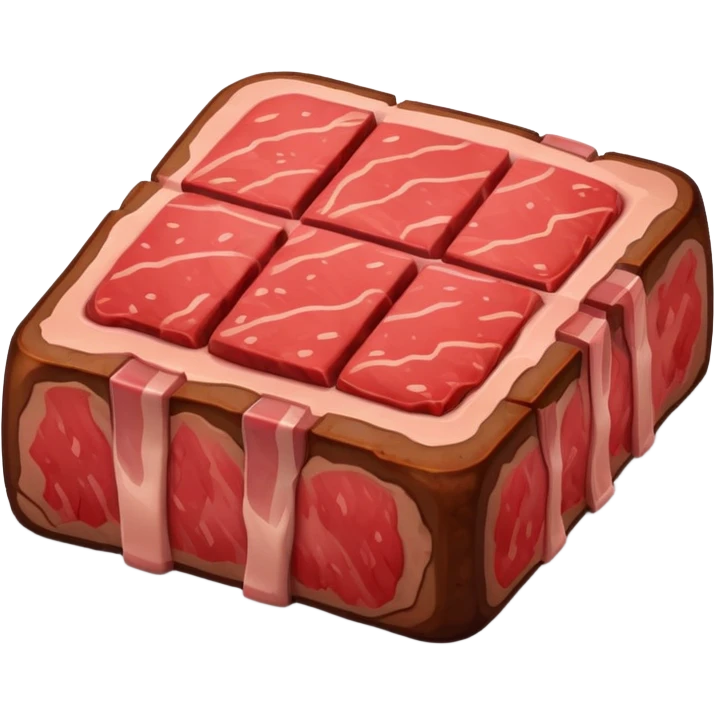 Minecraft steak emoji