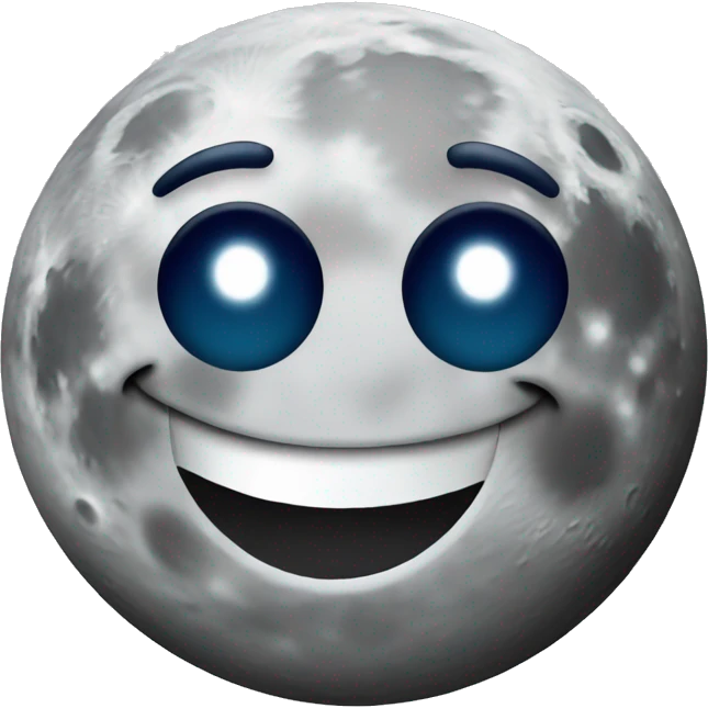 Moon with thumbs up emoji