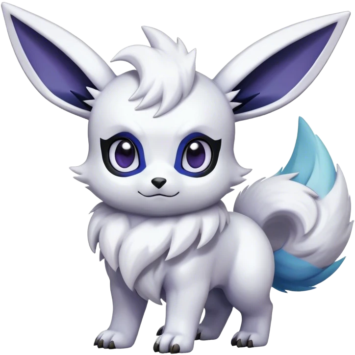 Epic Shiny Cool Cute Kawaii Eevee-Absol-Pokemon Full Body emoji