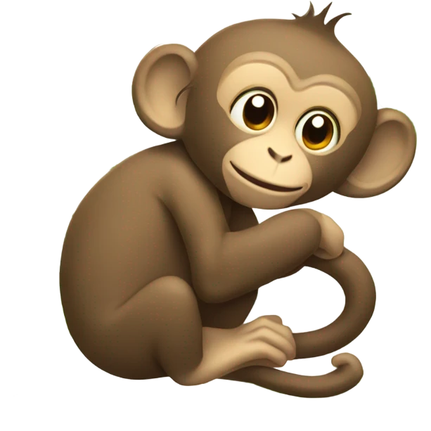 Monkey sleeping emoji