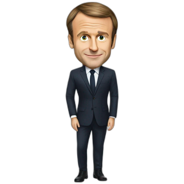 emmanuel macron en ragé emoji