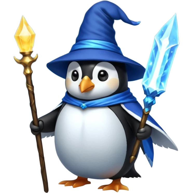 Penguin Wizard emoji