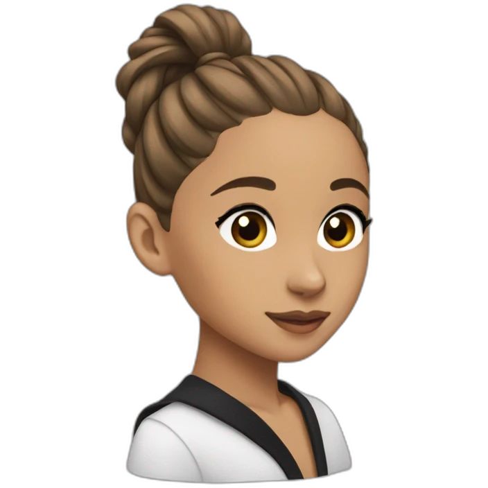 Ariana grande with ponytail  emoji