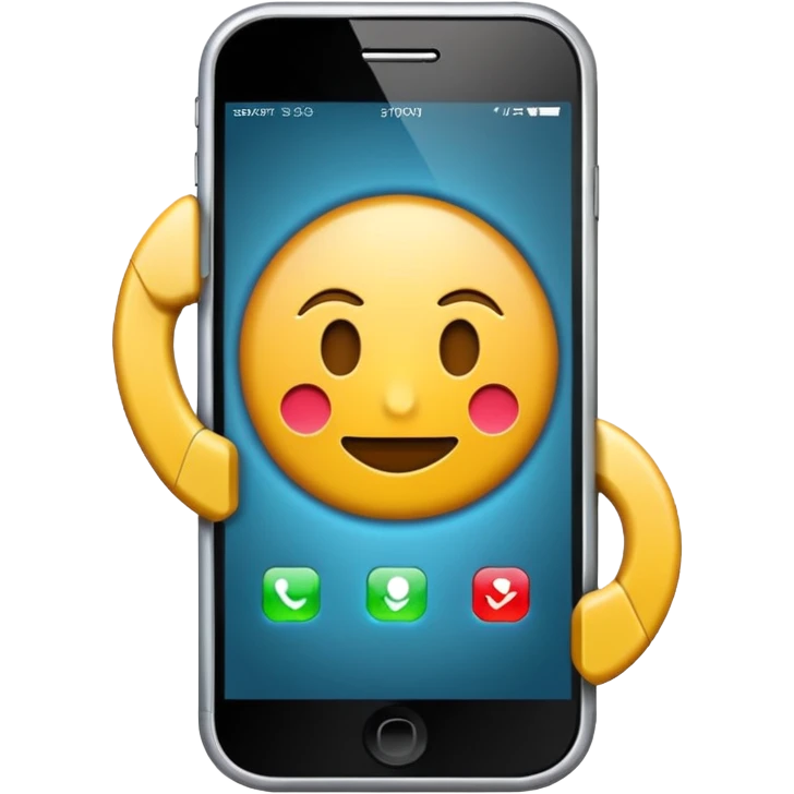 Phone with a encrypted message on the screen  emoji