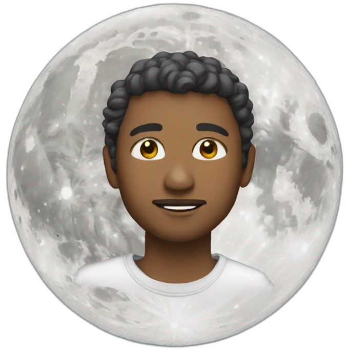 to the moon emoji