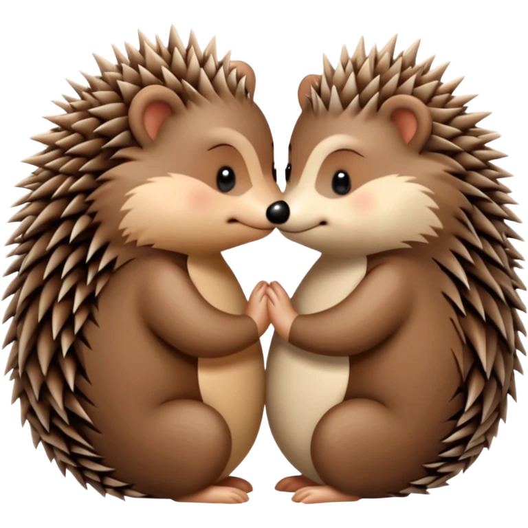Hedgehog kiss emoji
