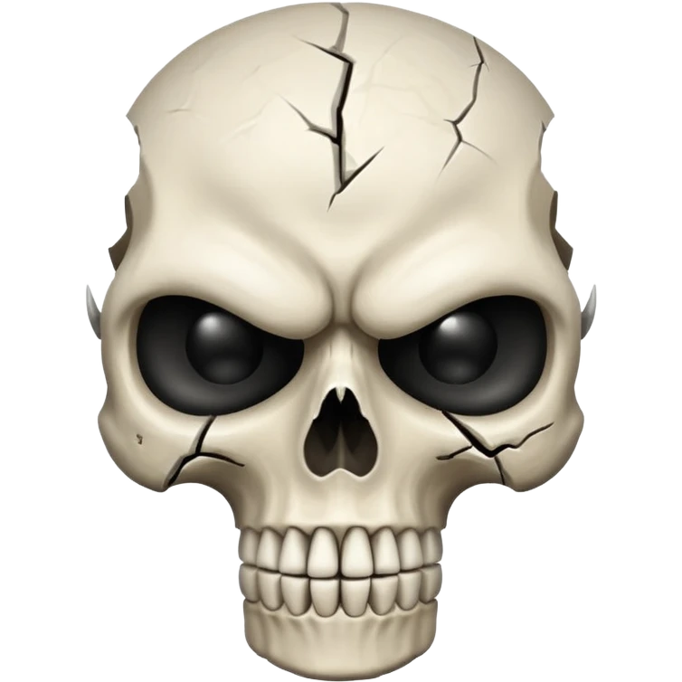 angry skull emoji