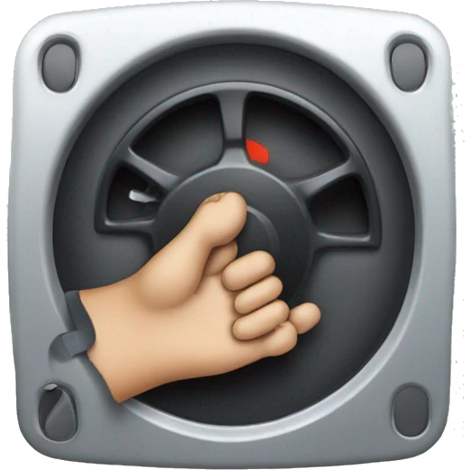 Foot pressing the gas pedal emoji