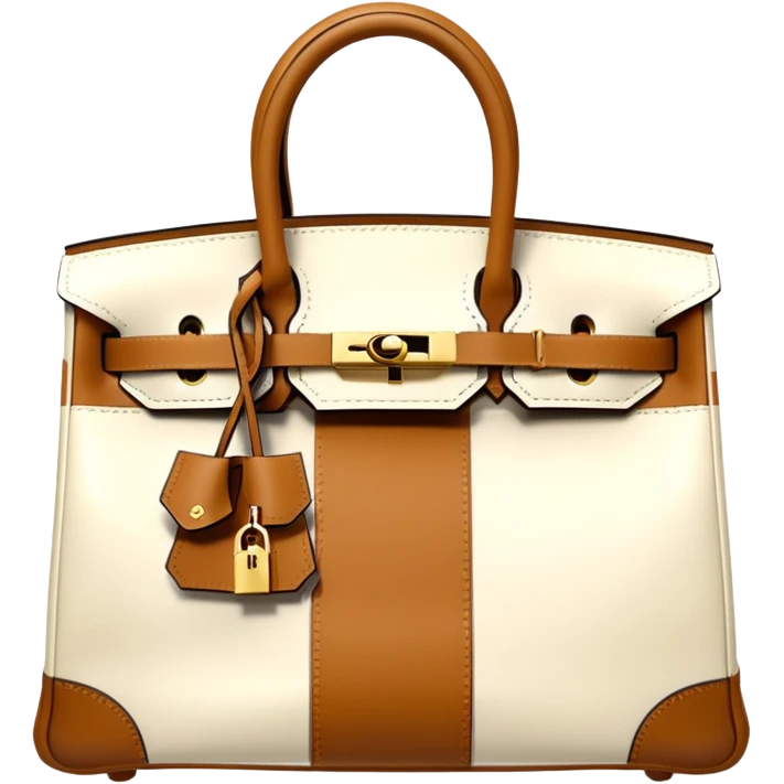 hermes birkin cream color bag emoji